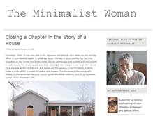 Tablet Screenshot of minimalistwoman.com